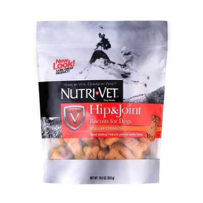 بسكويت NutriVet Hip &amp; Joint للكلاب مع زبدة الفول السوداني