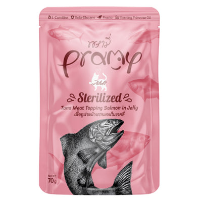 Pramy Cat Tuna and Salmon in Jelly 70g