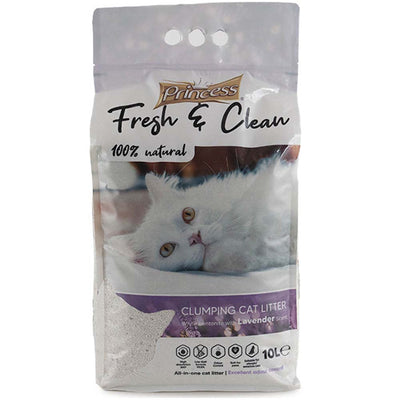 Princess Fresh&Clean Lavender Clumping Cat Litter 10L