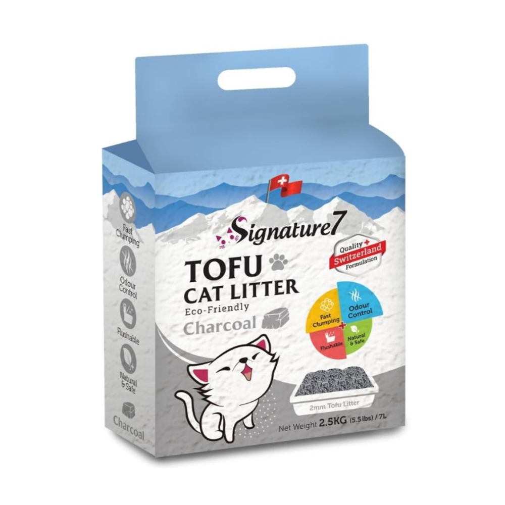 S7 Tofu Flushable Cat Litter Charcoal 7L