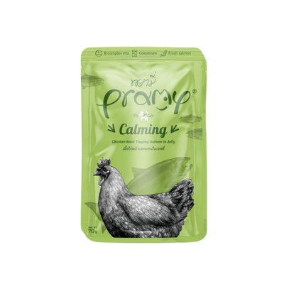 Pramy Cat Calming Chicken and Salmon in Jelly 70g