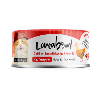 Loveabowl Cat Chicken & Red Snapper in Broth 70g