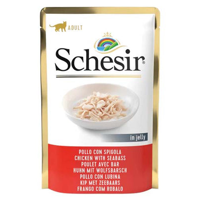 Schesir Cat Chicken & Seabass in Jelly 85g Pouch