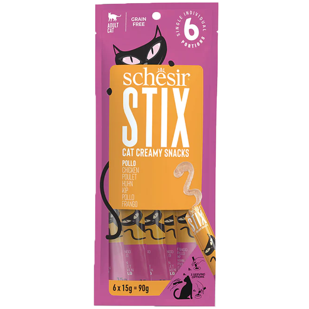 Schesir Stix Cat Chicken 6x15g