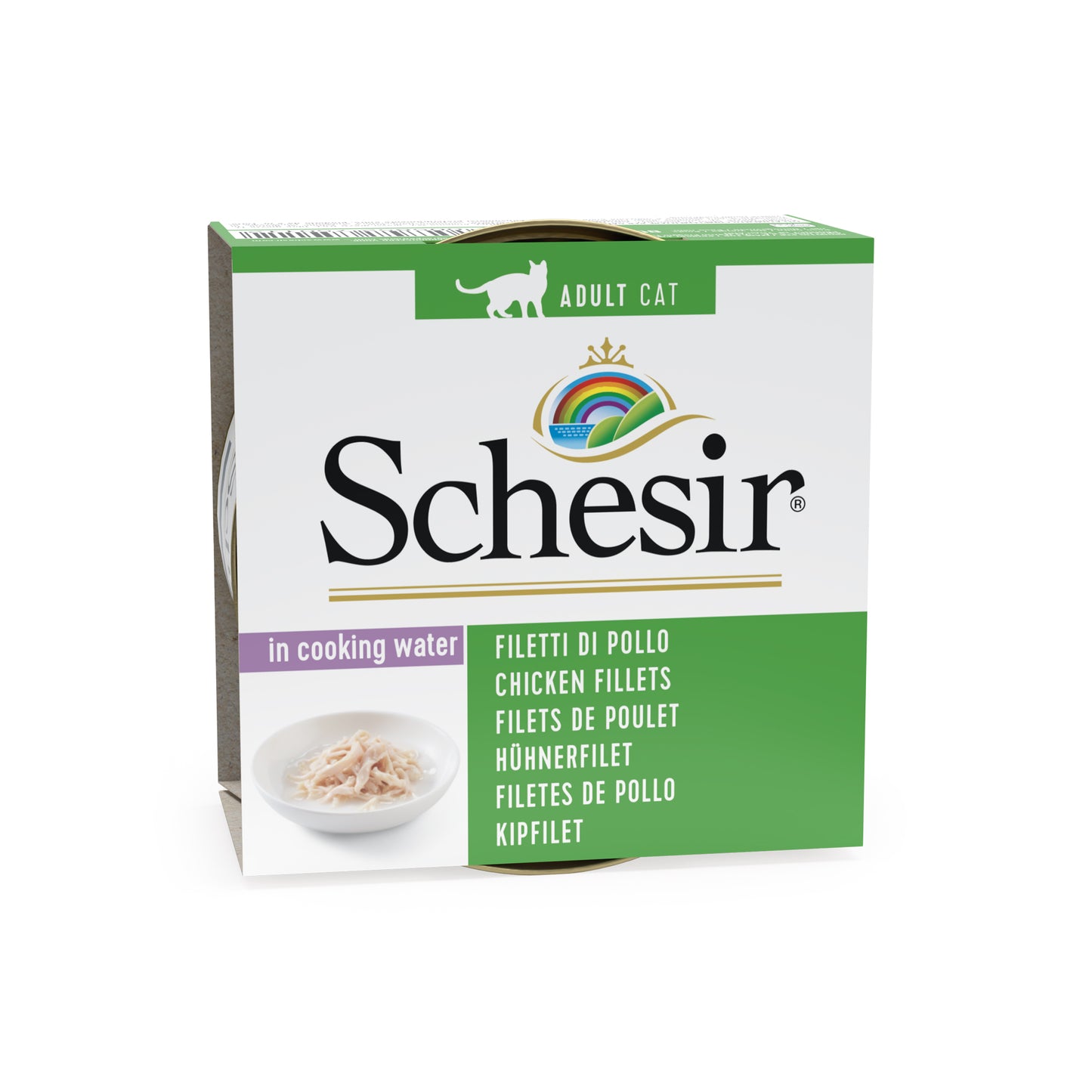 Schesir Cat Chicken Fillets Natural 85g Tin