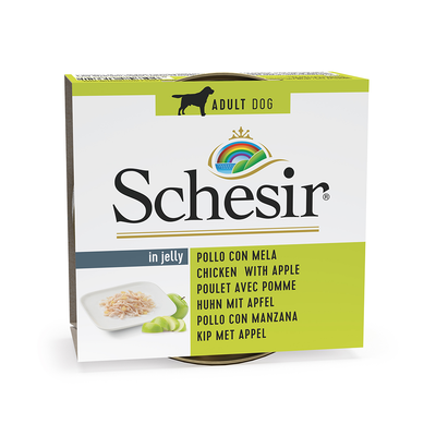 Schesir Dog Chicken & Apple 150g Tin