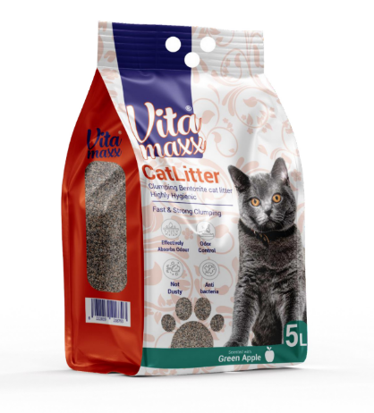 Vita Maxx Green Apple Clumping Cat Litter 5L