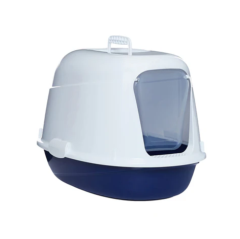 MPB Hooded Litter Box Light Blue 59x39.5x41cm