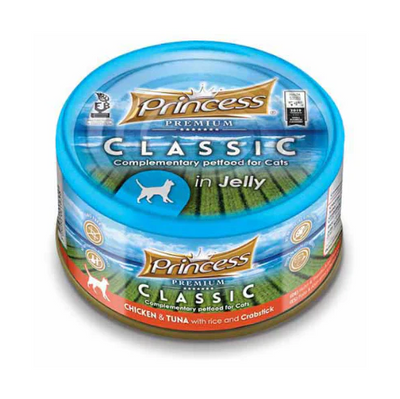 Princess Cat Chicken & Tuna with Rice & Crabstick 170g