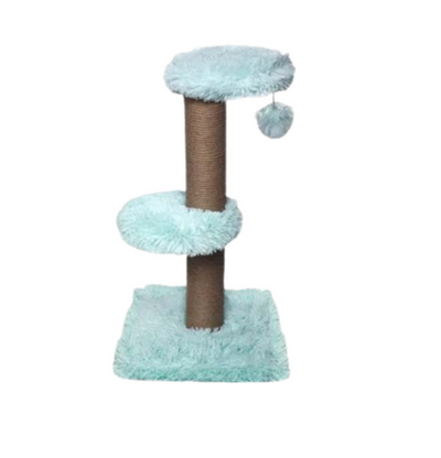 Cat Scratching Tree 34x34x67cm Blue