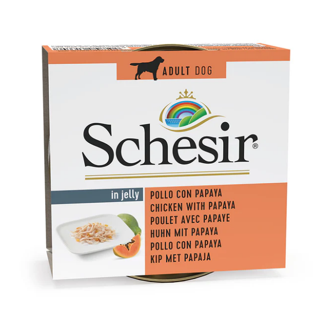 Schesir Dog Chicken & Papaya 150g Tin