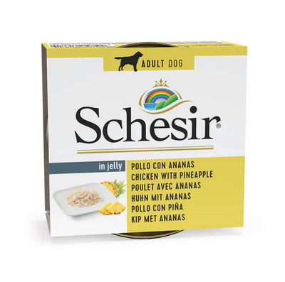 Schesir Dog Chicken & Pineapple 150g Tin