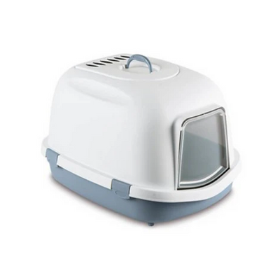 Stefanplast Easy Clean Hooded Litter Box Grey 71x55x46.5cm