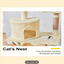 Cat Tree Beige 125 x 60cm