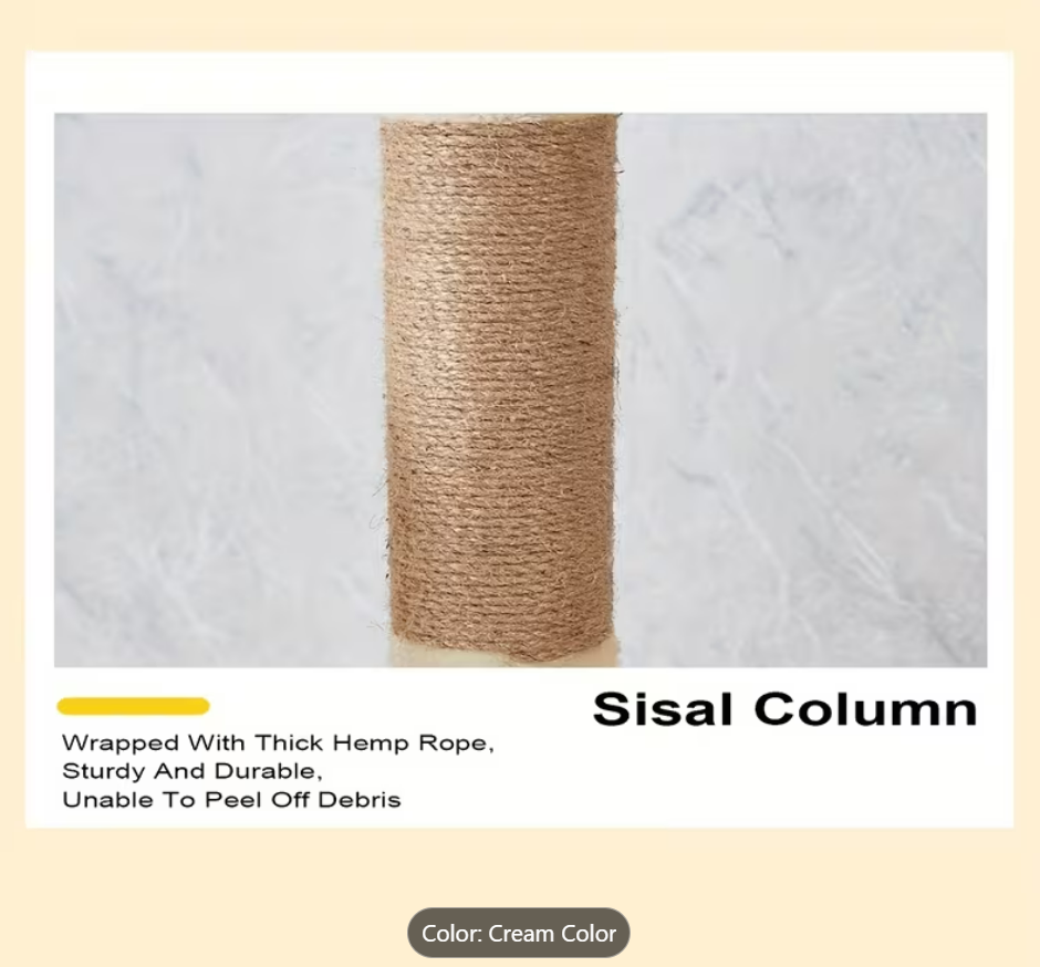 Cat Tree Beige 125 x 60cm