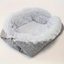 Plush Grey Pet Bed 61 x 51cm
