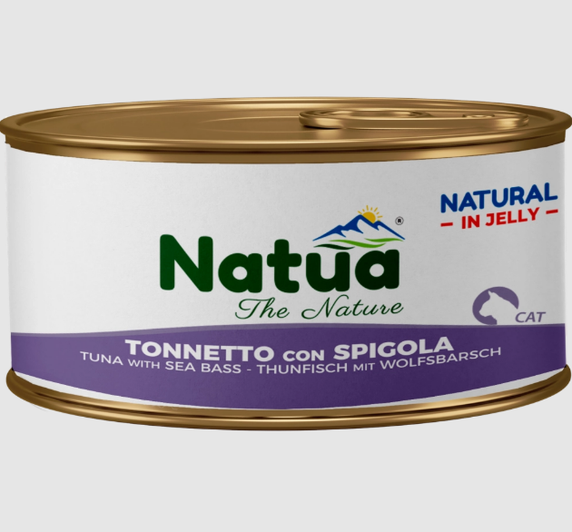 Natua Cat Tuna & Seabass in Jelly 85g