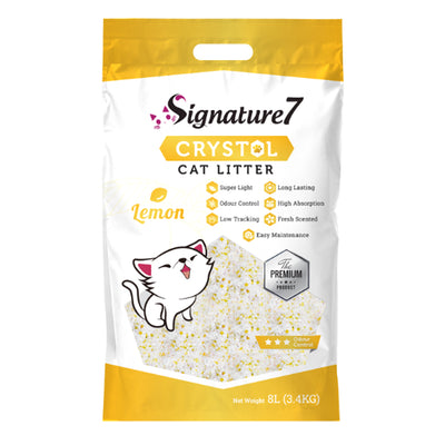 Signature7 Lemon Crystal Cat Litter 8L