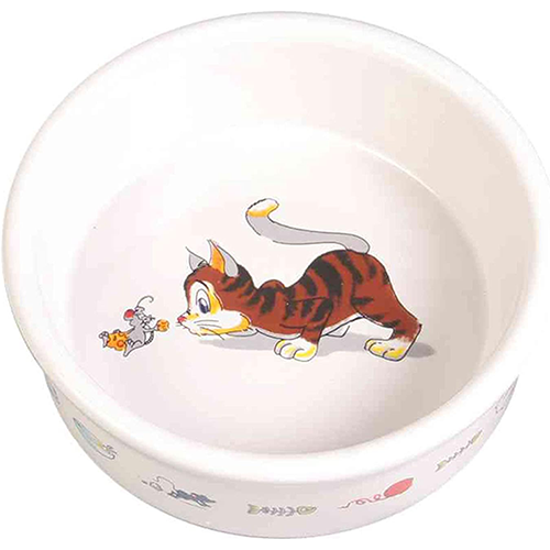 Trixie Cat Ceramic Bowl 11cm