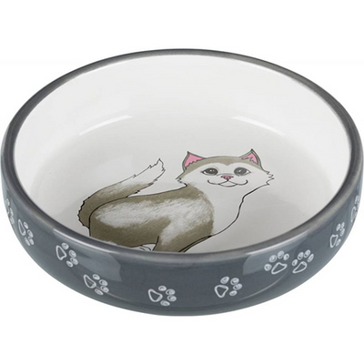 Trixie Cat Ceramic Bowl for Short-Nosed Breeds 15cm