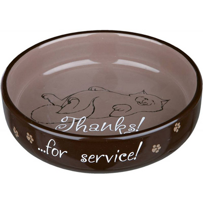 Trixie Cat Ceramic Bowl for Short-Nosed Breeds 15cm