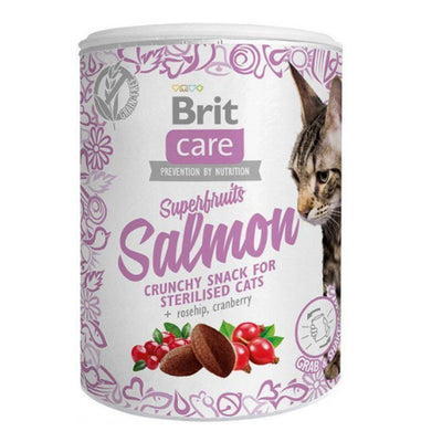 Brit Care SuperFruits Salmon Rosehip & Cranberry Cat Treat 100g