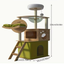 Green & Wood Cat Tree 150cm