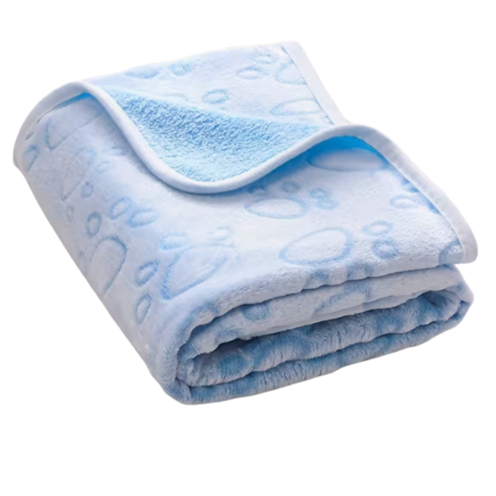 Super Soft Pet Blanket Paw Print Design 75 x 50cm