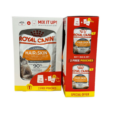 Royal Canin Hair & Skin Care 2kg Bundle