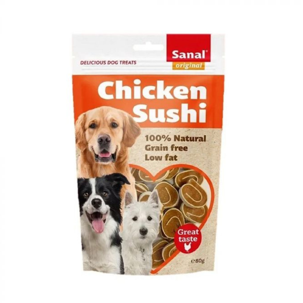 Sanal Dog Chicken Sushi 80g