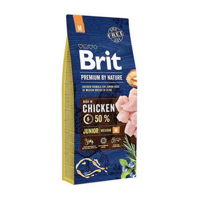 Brit Premium Dry Dog Food for Medium Breed Junior Chicken 3kg