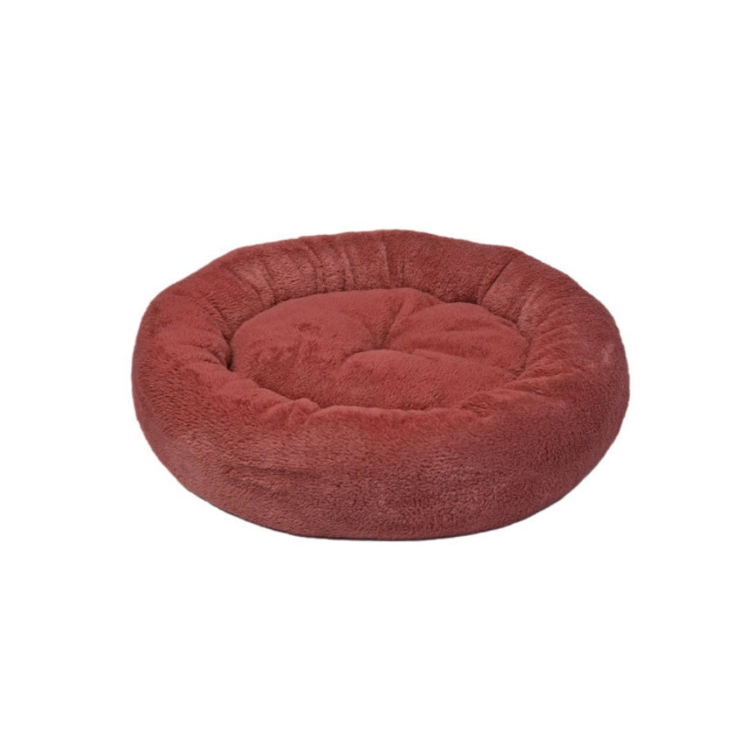 Feline Go Plush Round Bed Red 52cm