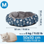 Round Pet Bed Blue 50cm