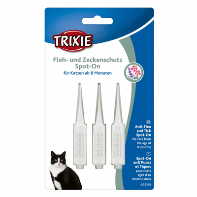 Trixie Anti-Flea & Tick Spot On for Cats 3 x 1ml