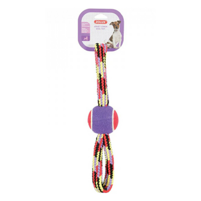 Zolux Colourful Ball & Rope Toy 35cm