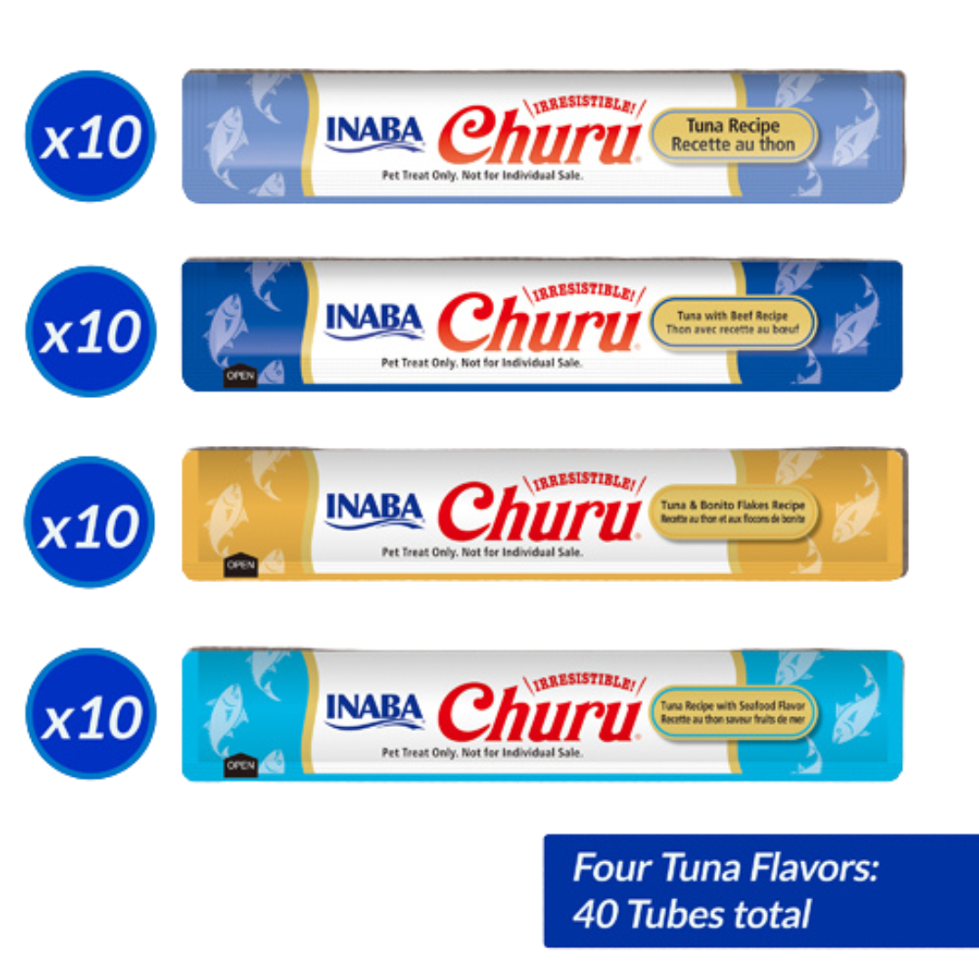 Churu Cat Tuna Puree Variety Pack 40 x 14g