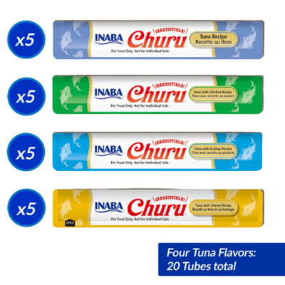 Churu Cat Tuna Puree Variety Pack 20 x 14g