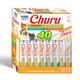 مجموعة متنوعة من هريس الدجاج من Churu Cat، 40 × 14 جم