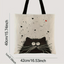 Fun Cat Canvas Tote Bag