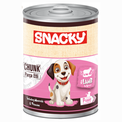 Snacky Puppy Lamb Chunks in Gravy 400g