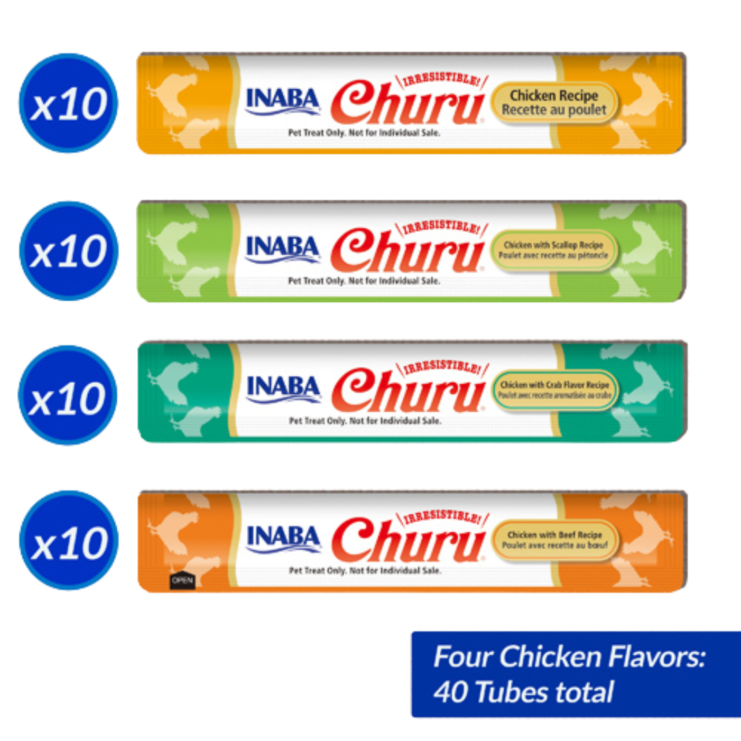 Churu Cat Chicken Puree Variety Pack 40 x 14g