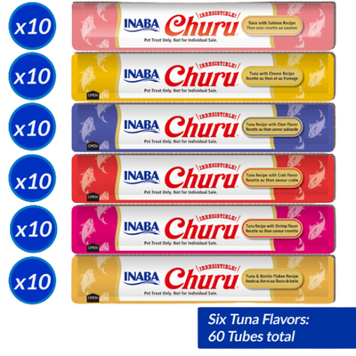 Churu Cat Tuna Puree Variety Pack 60 x 14g