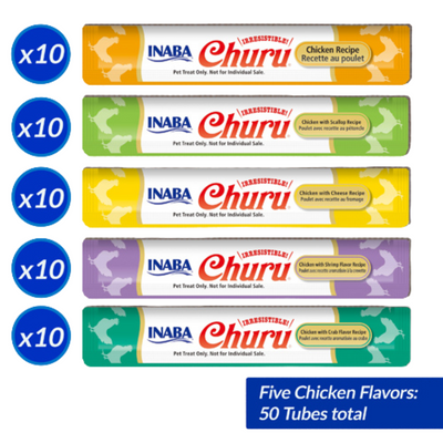 Churu Cat Chicken Puree Varieties 50 x 14g