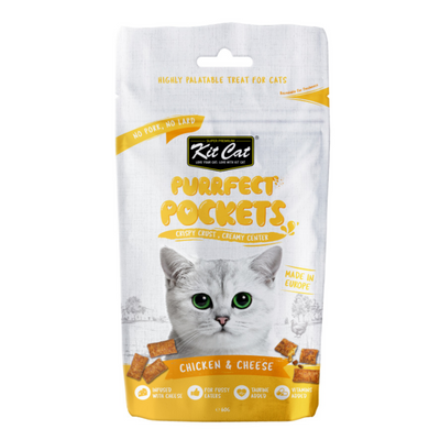 Kit Cat Purrfect Pockets Chicken & Cheese 60g