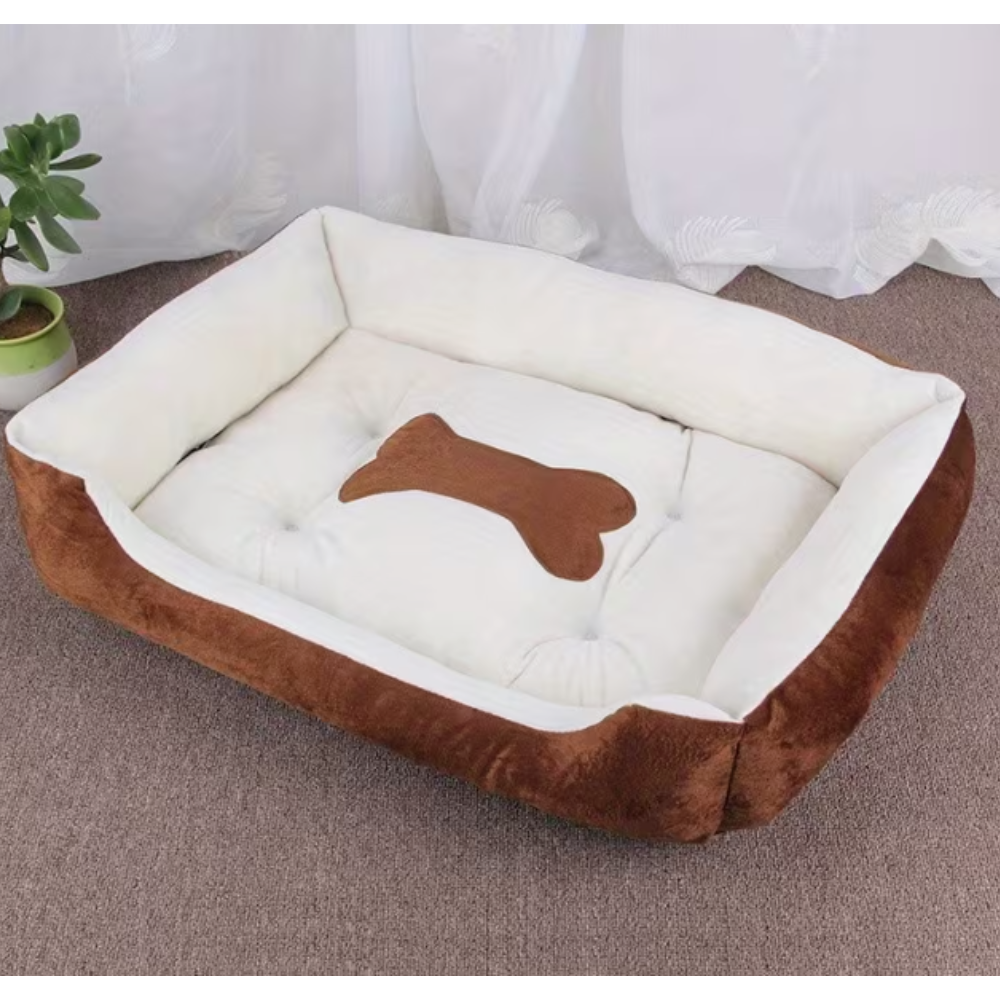 Plush Dog Bed 90x70cm