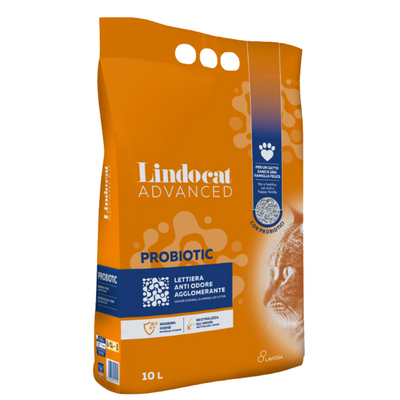 رمل القطط Lindocat 12 لترًا متقدمًا متعدد الاستخدامات