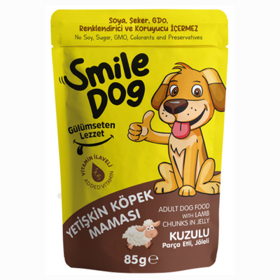 Smile Dog Lamb Chunks in Jelly 85g
