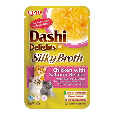 Inaba Dashi Delights Chicken & Salmon in Broth 40g