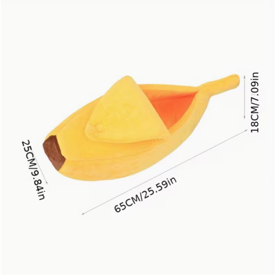 Banana Shaped Pet Bed 65cm