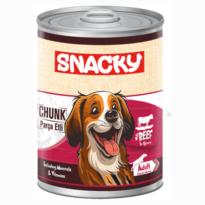Snacky Dog Beef Chunks in Gravy 400g
